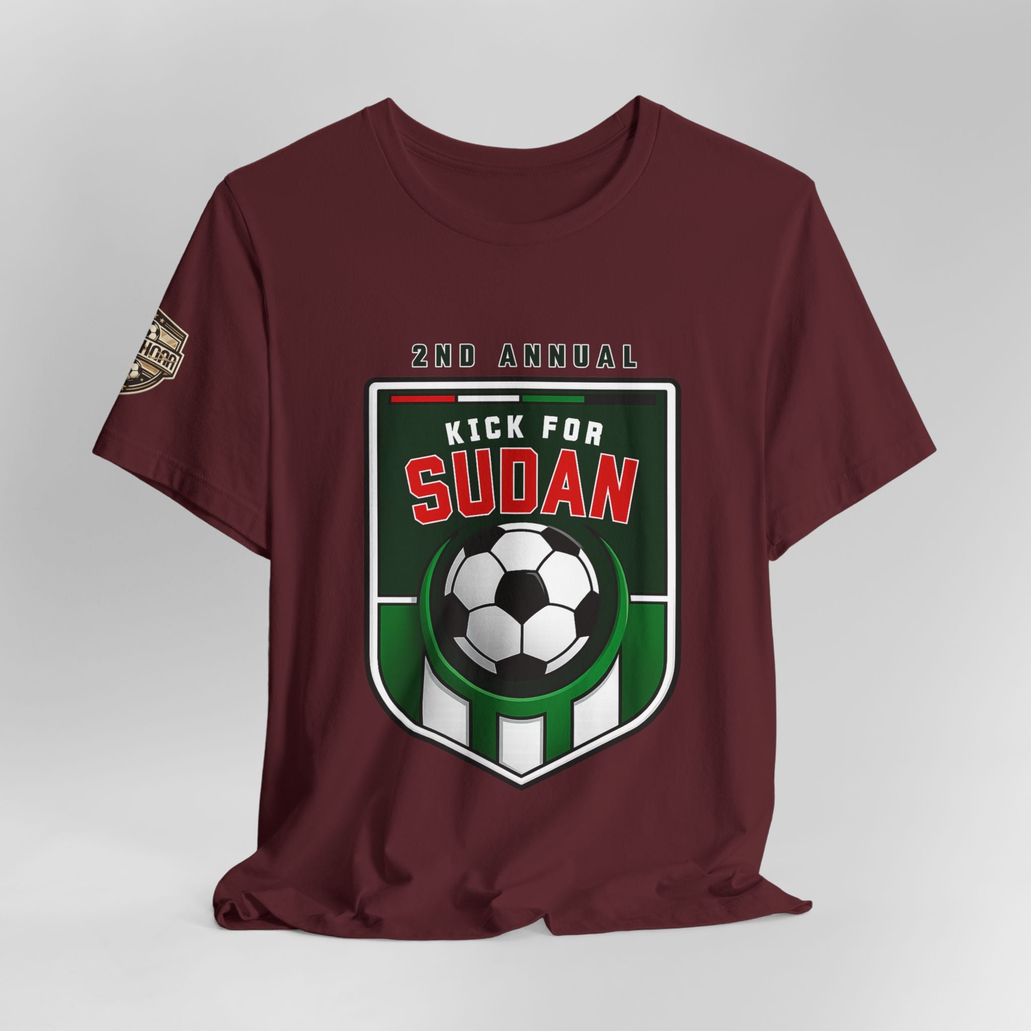 Kick 4 Sudan Victory Shield  Short Sleeve Tee