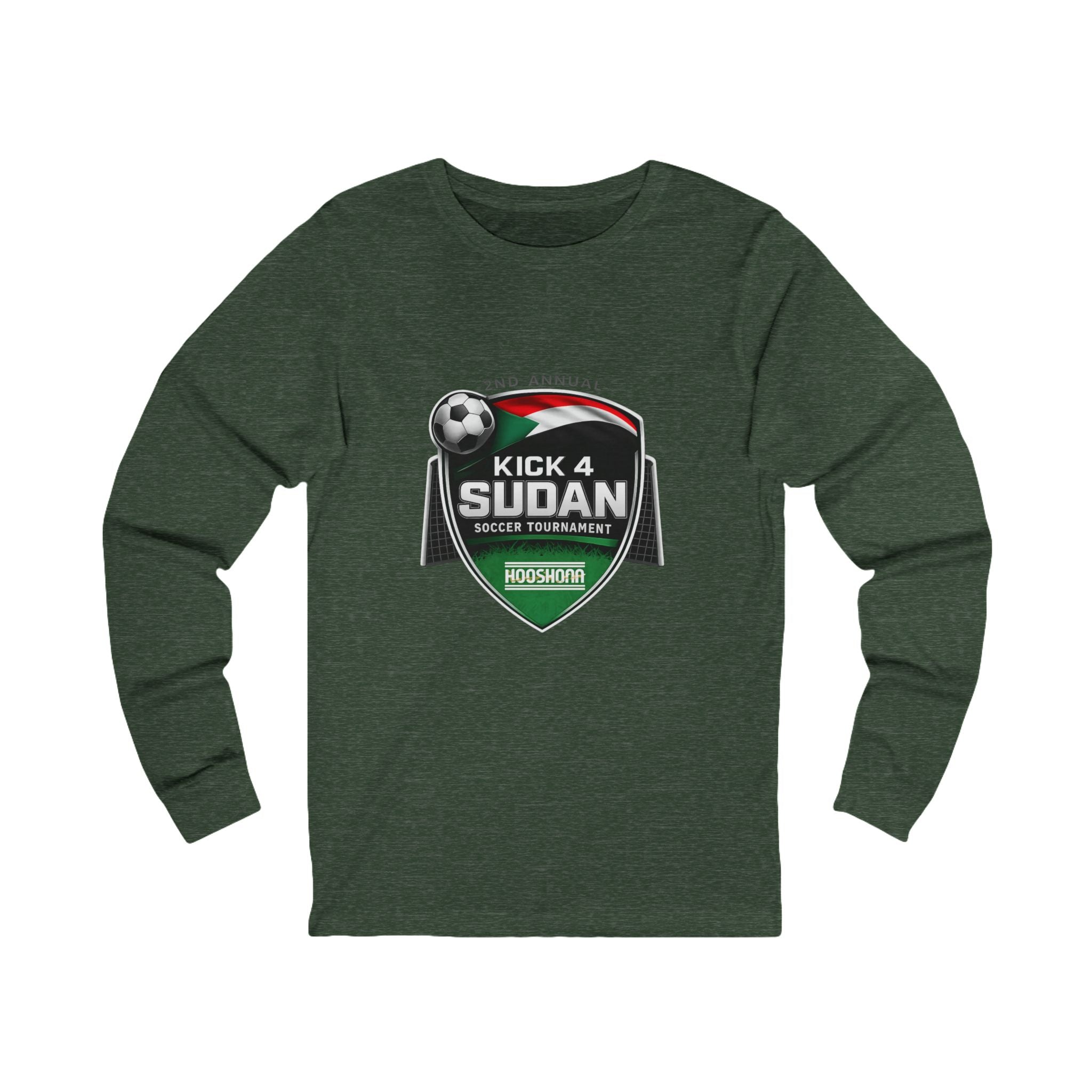 Kick 4 Sudan Victory Shield Long Sleeve Tee