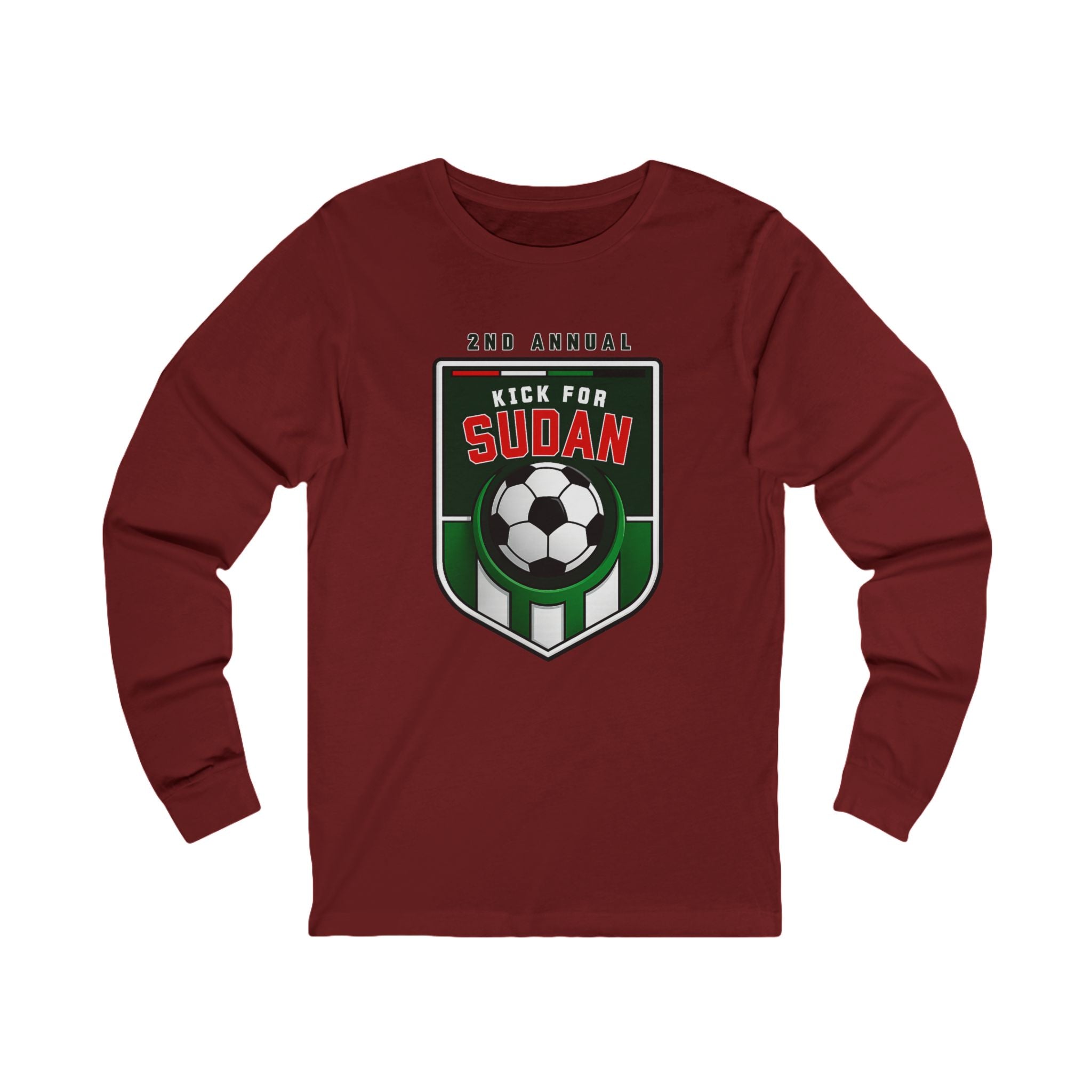 Kick 4 Sudan Victory Shield Long Sleeve Tee