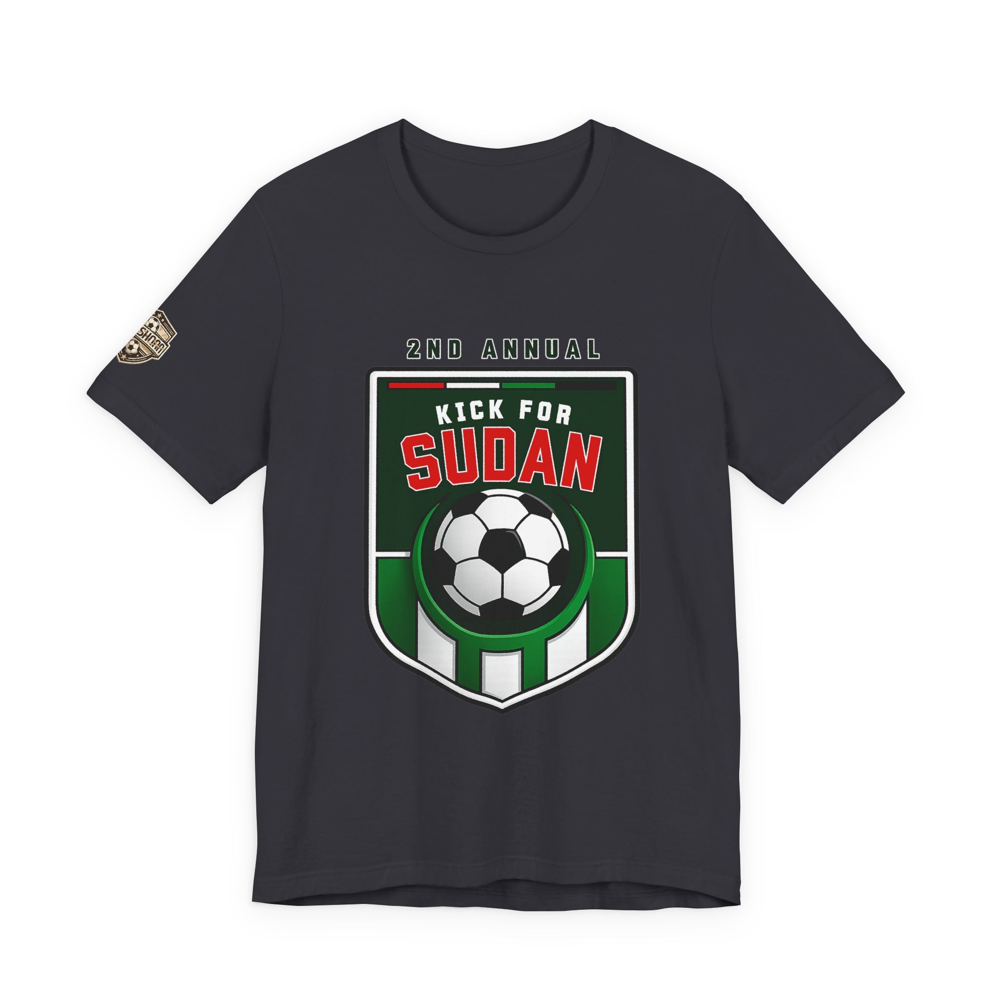 Kick 4 Sudan Victory Shield  Short Sleeve Tee