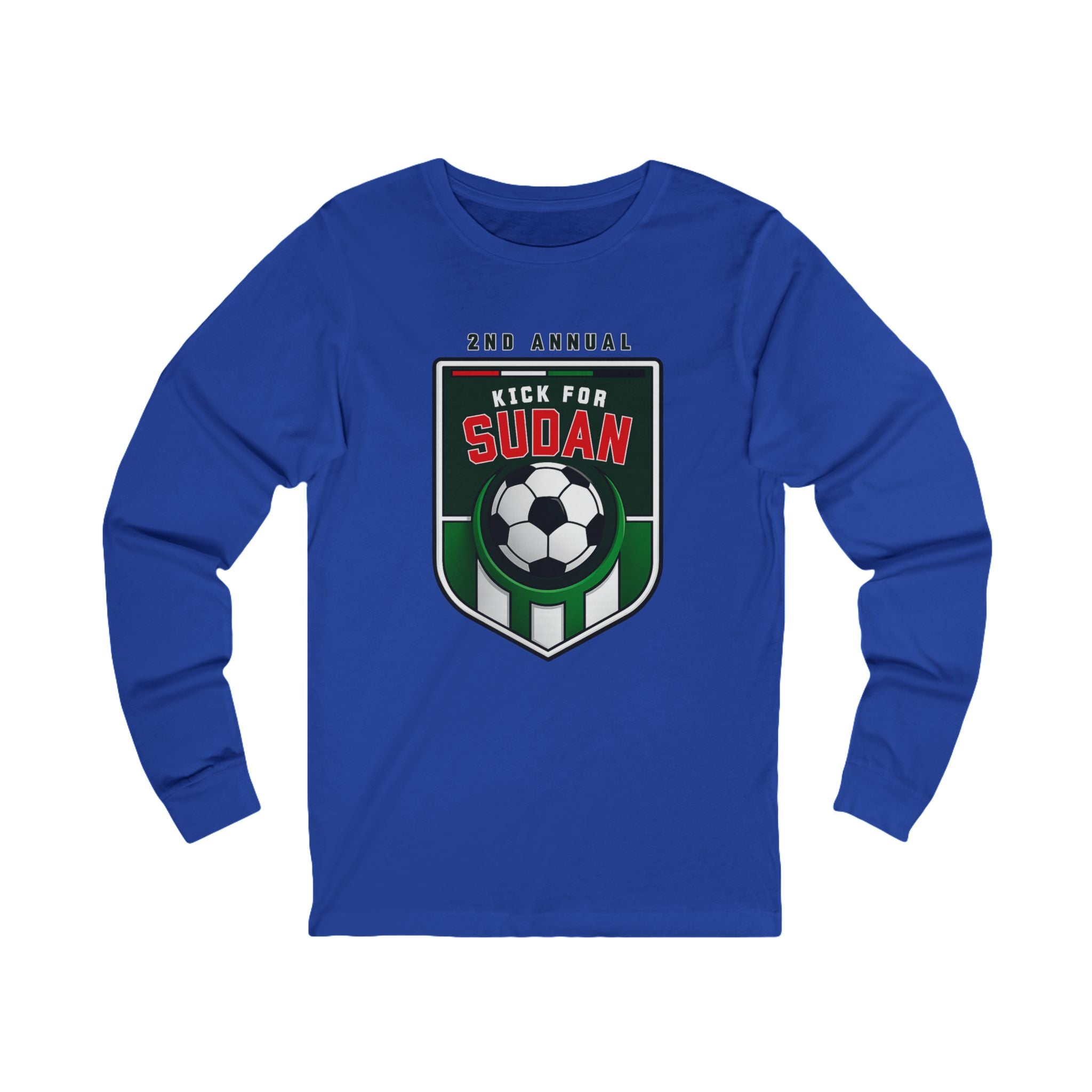 Kick 4 Sudan Victory Shield Long Sleeve Tee