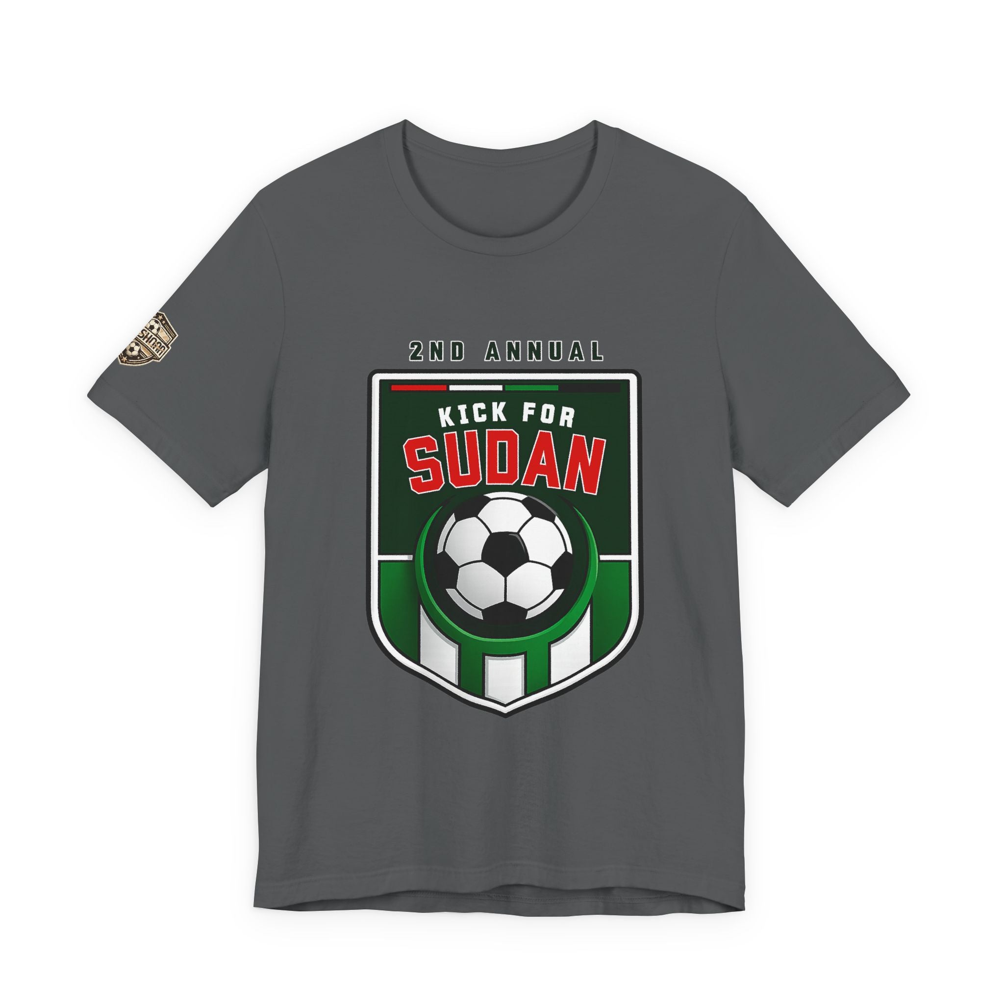 Kick 4 Sudan Victory Shield  Short Sleeve Tee