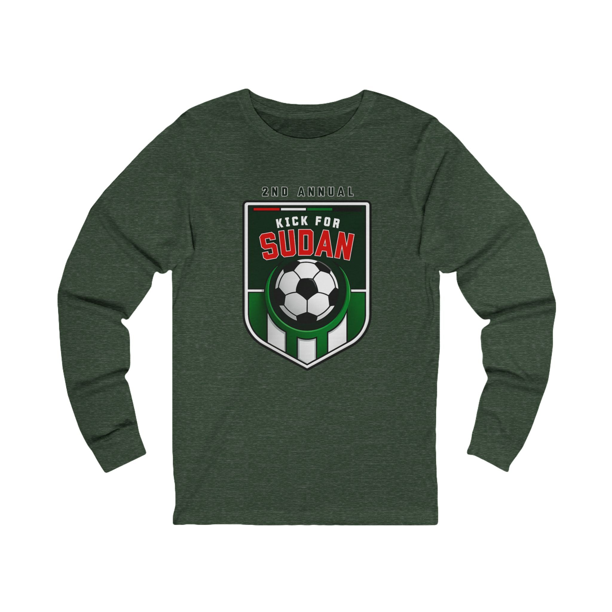 Kick 4 Sudan Victory Shield Long Sleeve Tee