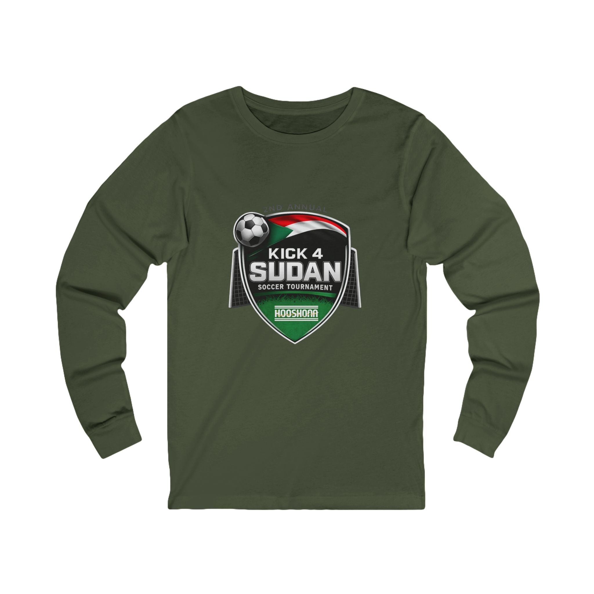 Kick 4 Sudan Victory Shield Long Sleeve Tee