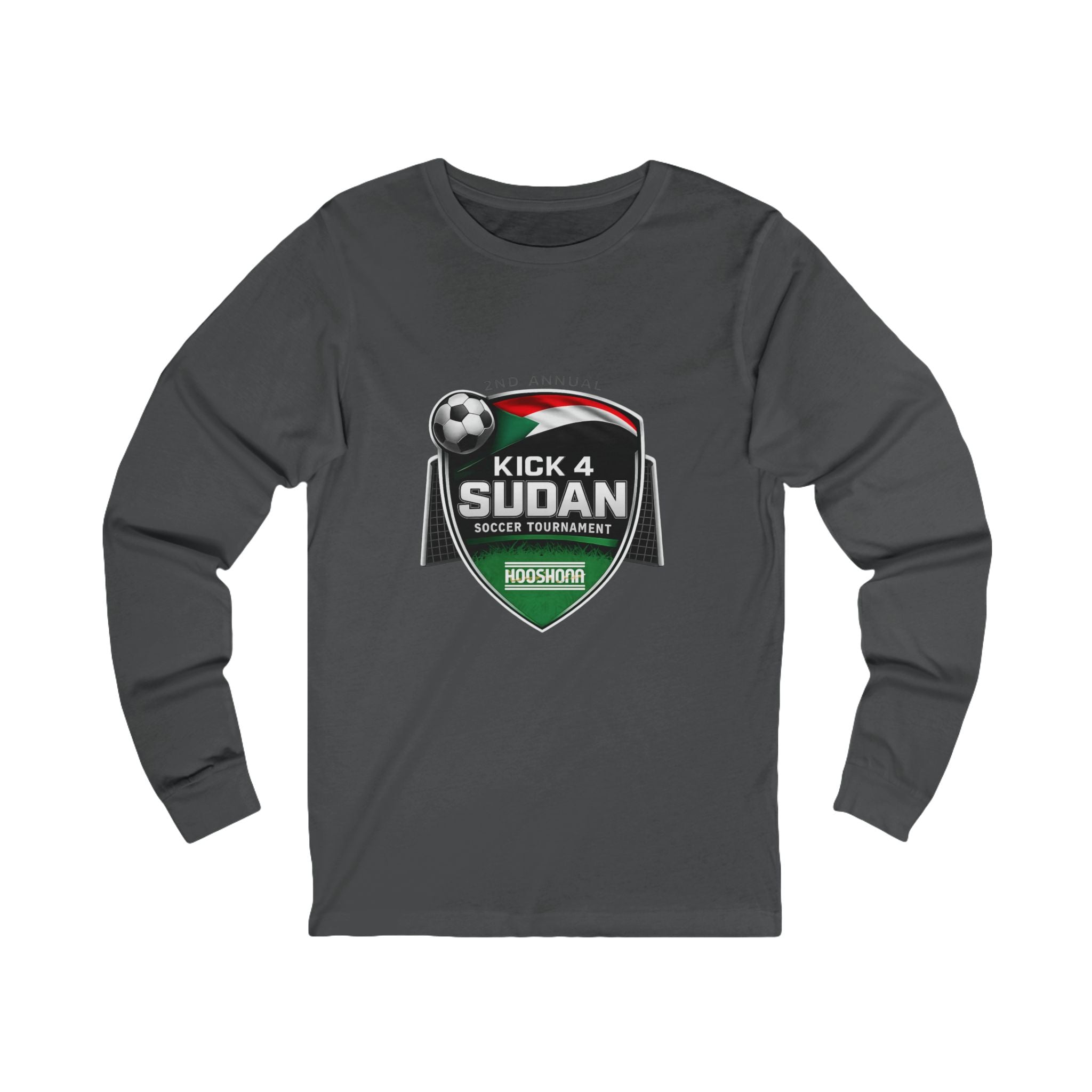 Kick 4 Sudan Victory Shield Long Sleeve Tee