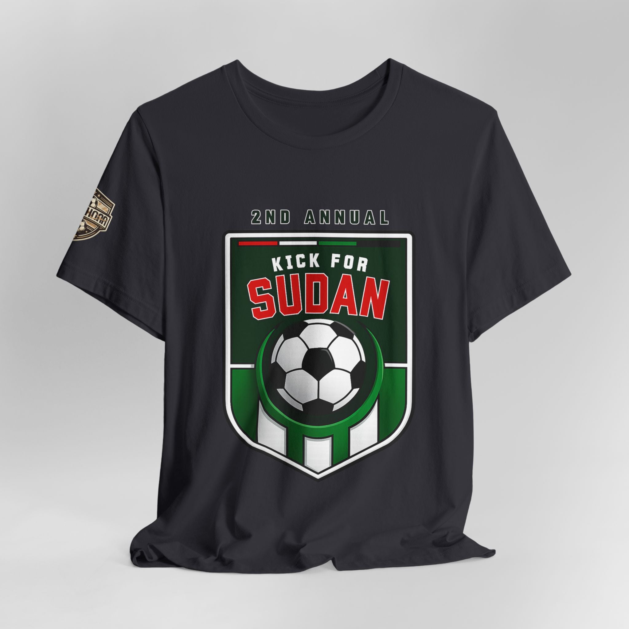 Kick 4 Sudan Victory Shield  Short Sleeve Tee