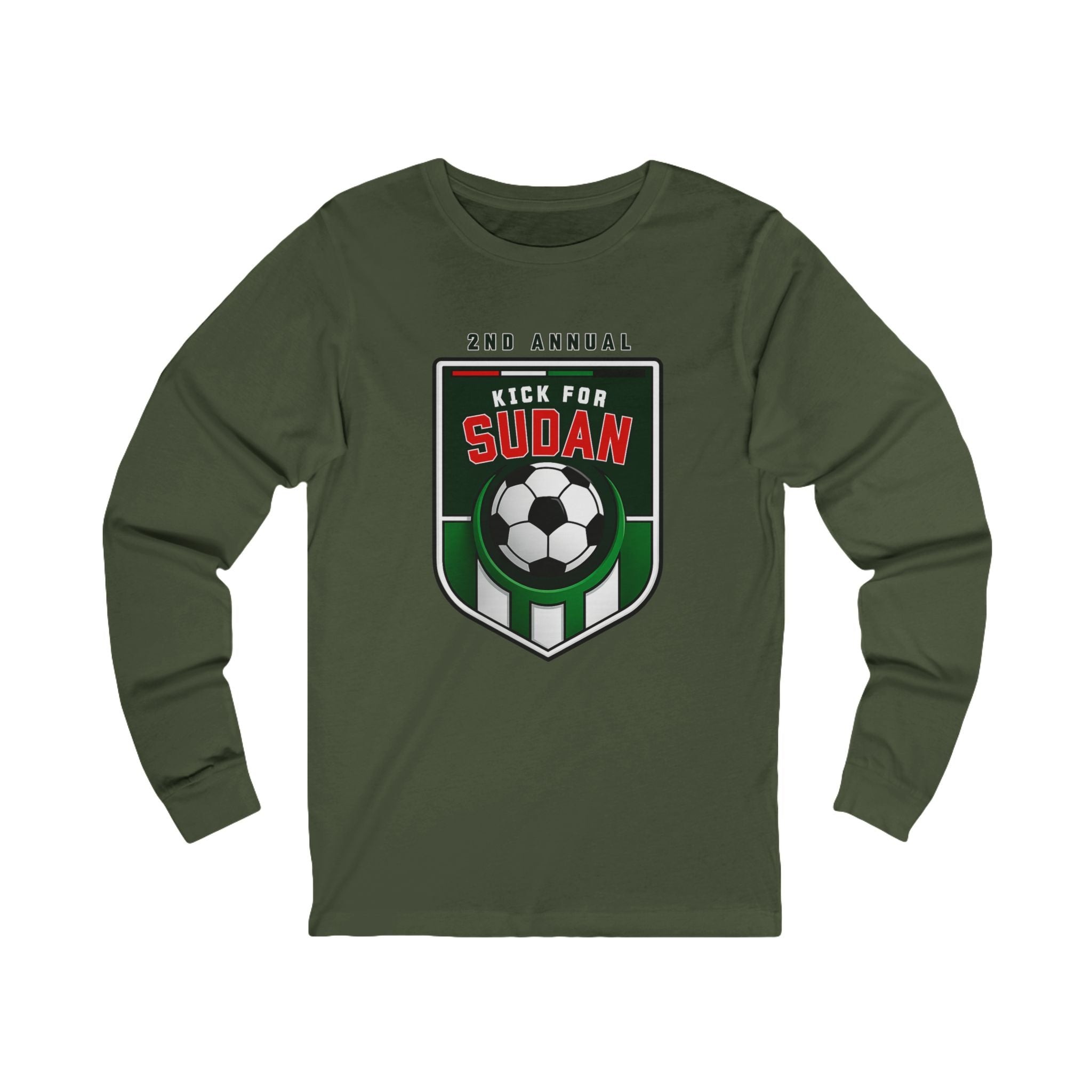 Kick 4 Sudan Victory Shield Long Sleeve Tee