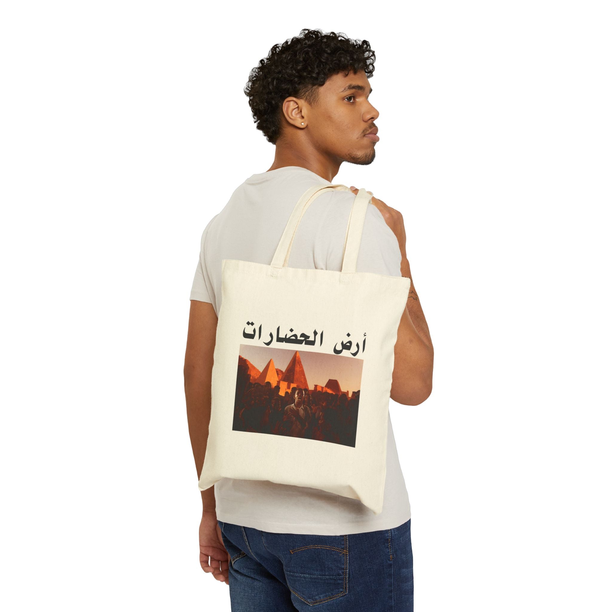 Land of Civilization Cotton Canvas Tote Bag