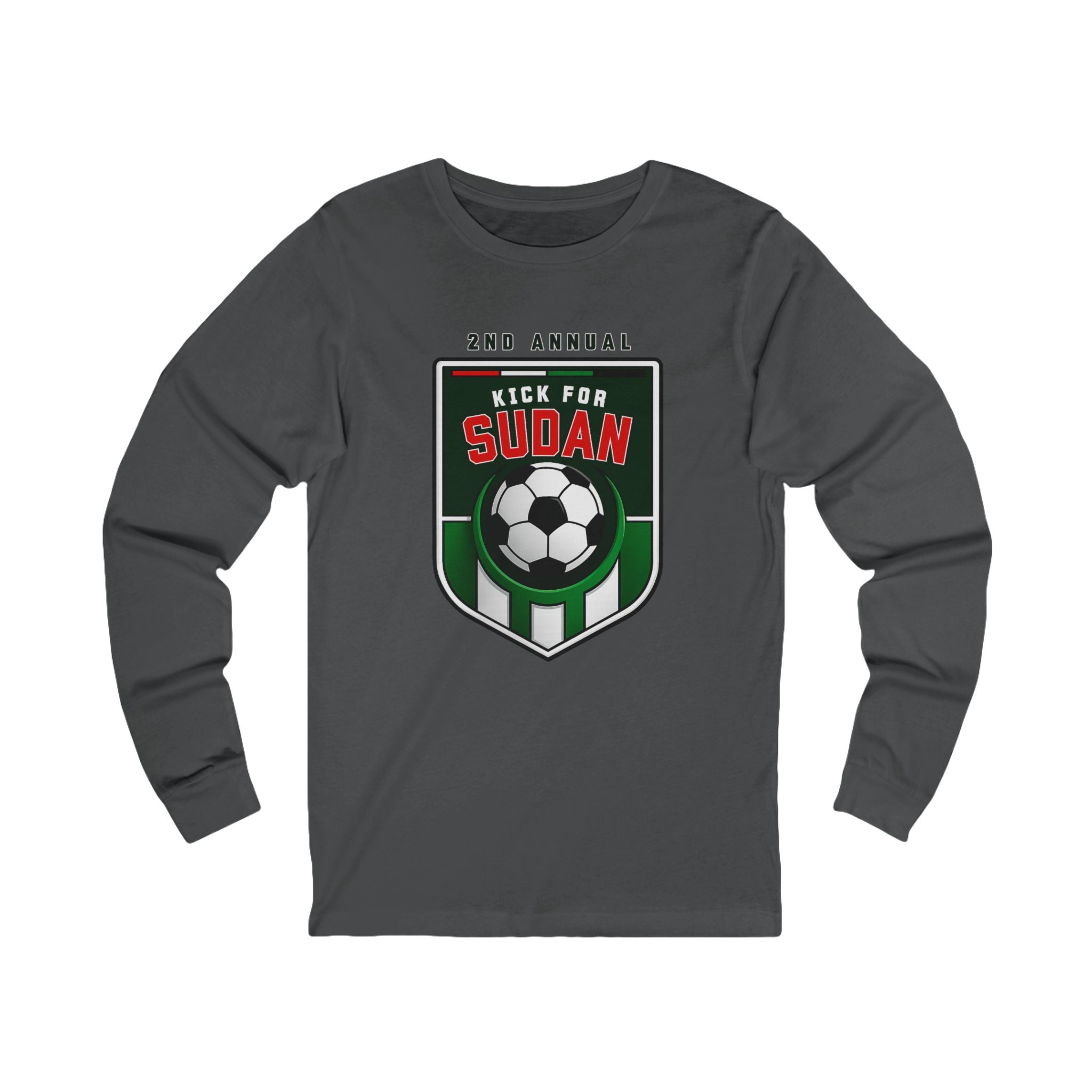 Kick 4 Sudan Victory Shield Long Sleeve Tee