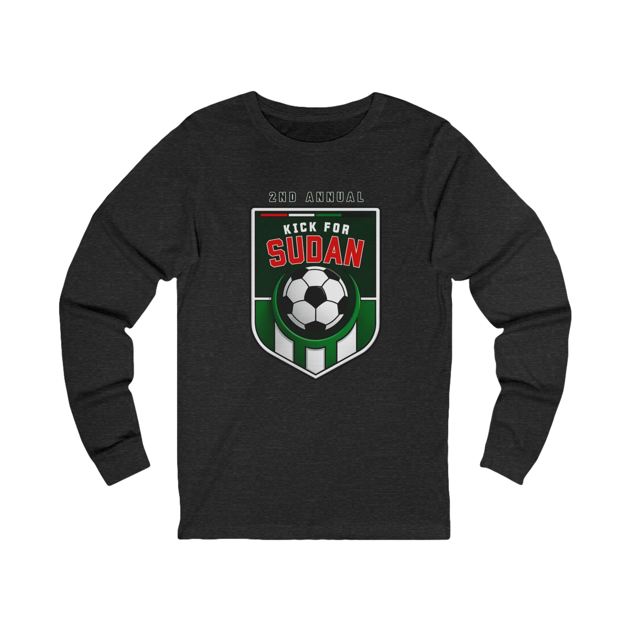 Kick 4 Sudan Victory Shield Long Sleeve Tee