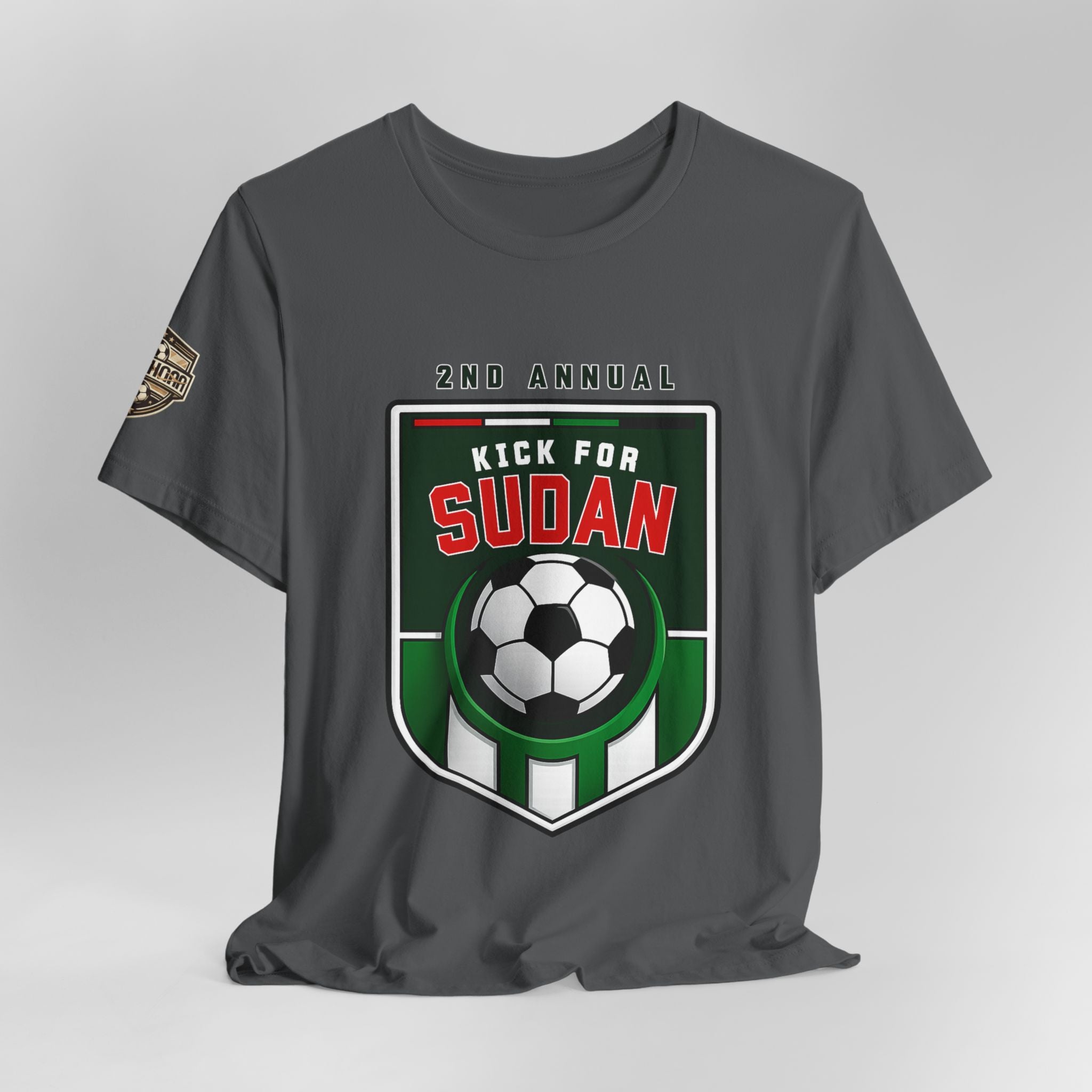 Kick 4 Sudan Victory Shield  Short Sleeve Tee