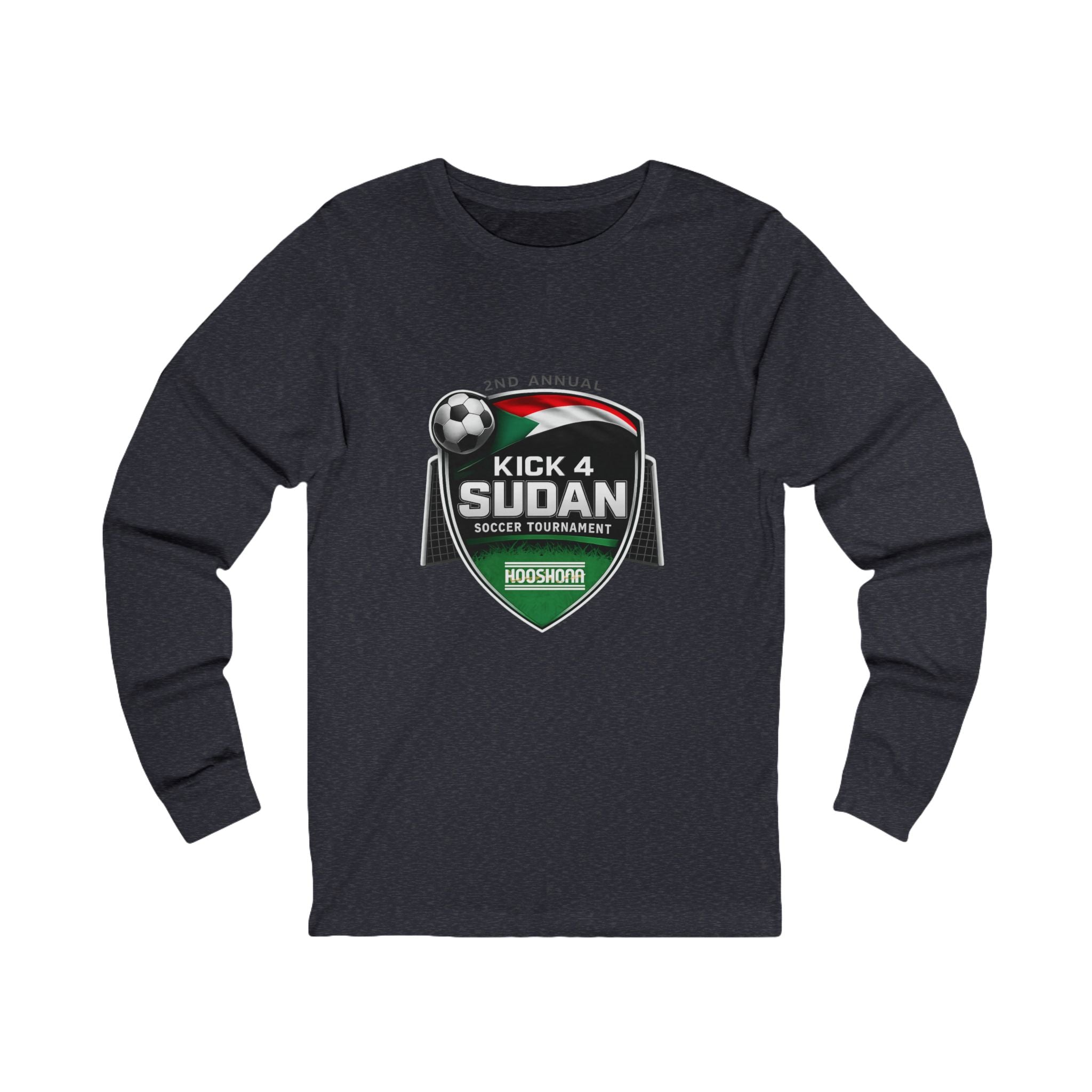 Kick 4 Sudan Victory Shield Long Sleeve Tee