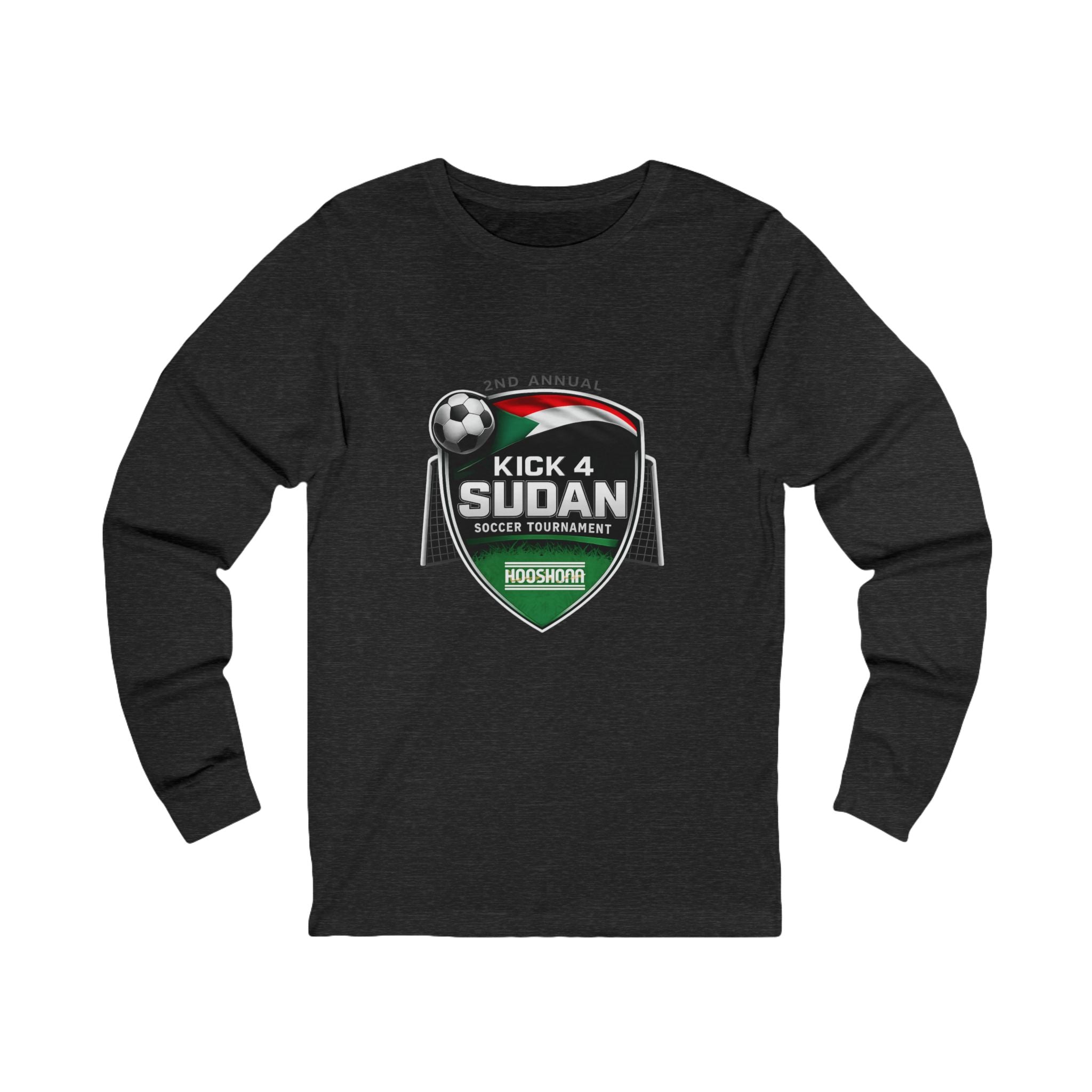 Kick 4 Sudan Victory Shield Long Sleeve Tee