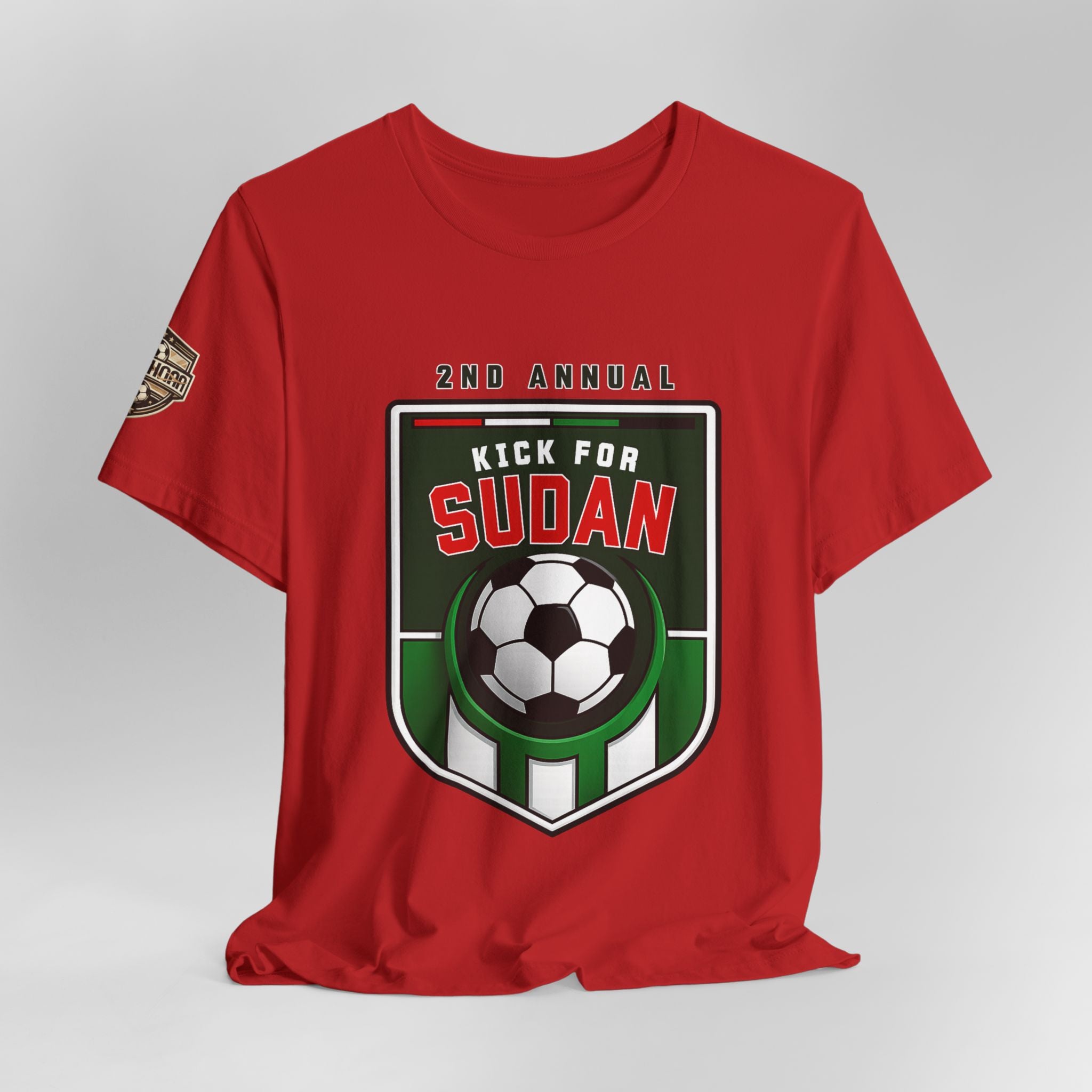 Kick 4 Sudan Victory Shield  Short Sleeve Tee