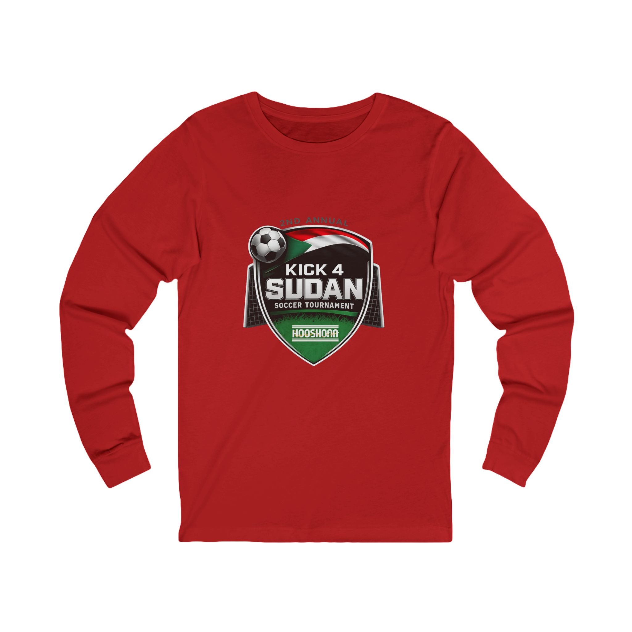 Kick 4 Sudan Victory Shield Long Sleeve Tee