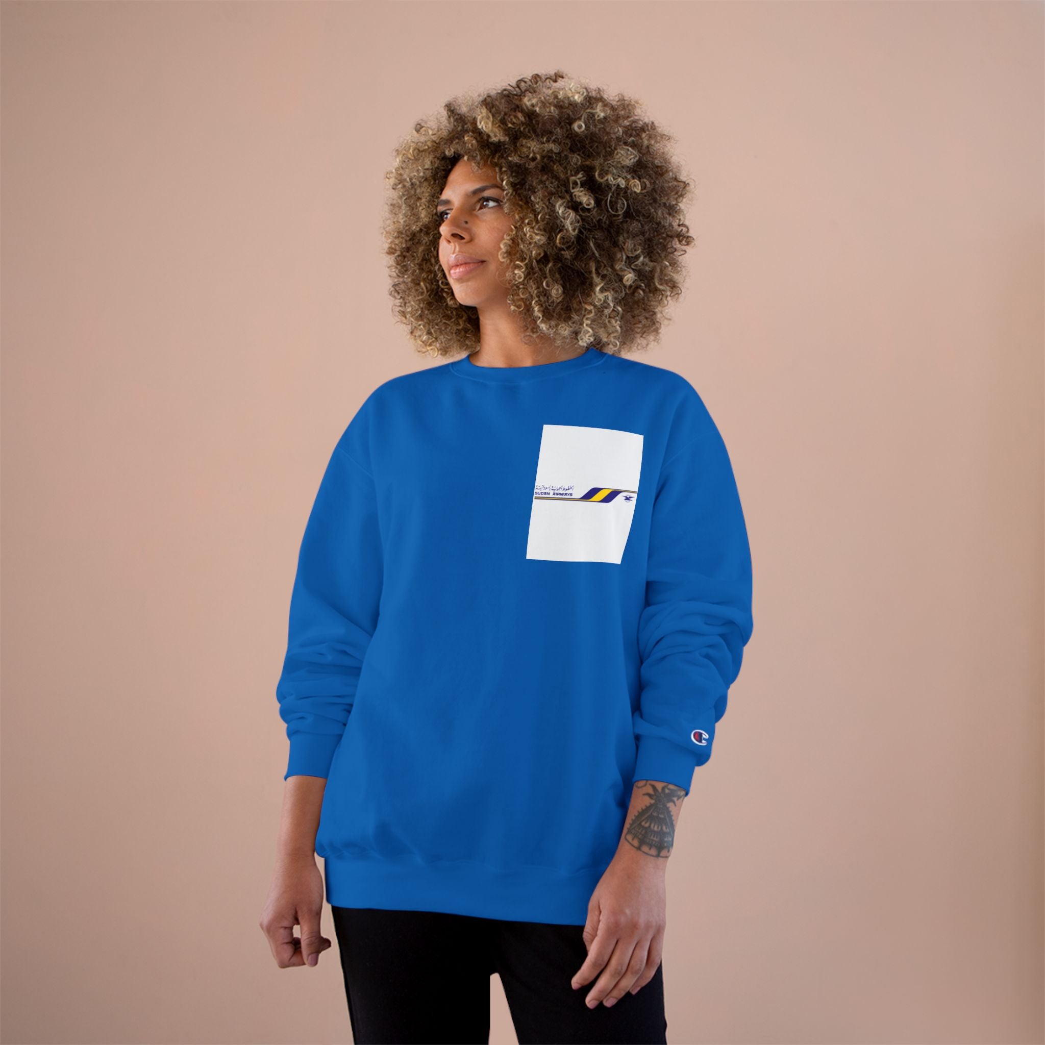 Sudan Airways Khartoum Cities Typography Champion Sweatshirt