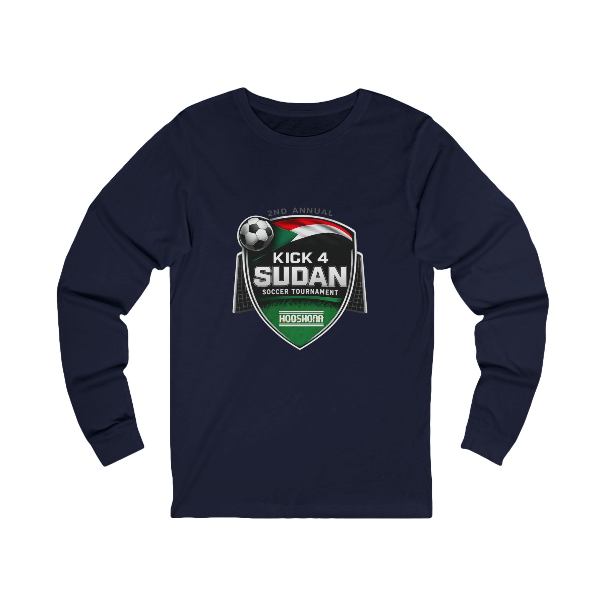 Kick 4 Sudan Victory Shield Long Sleeve Tee