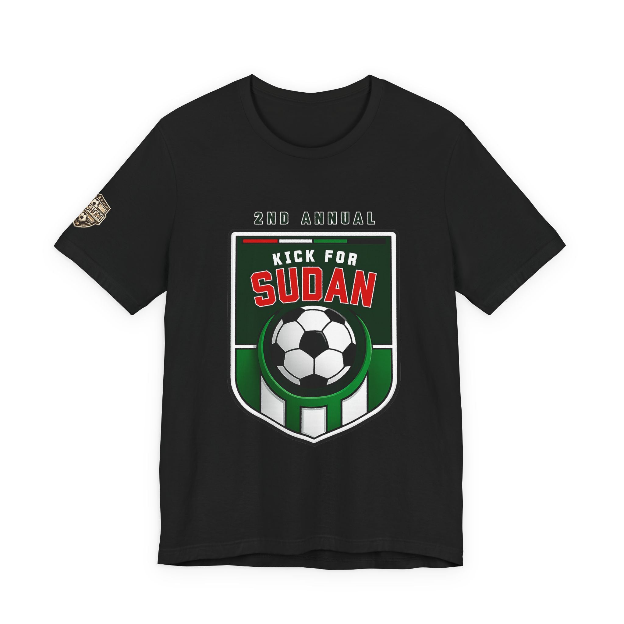 Kick 4 Sudan Victory Shield  Short Sleeve Tee