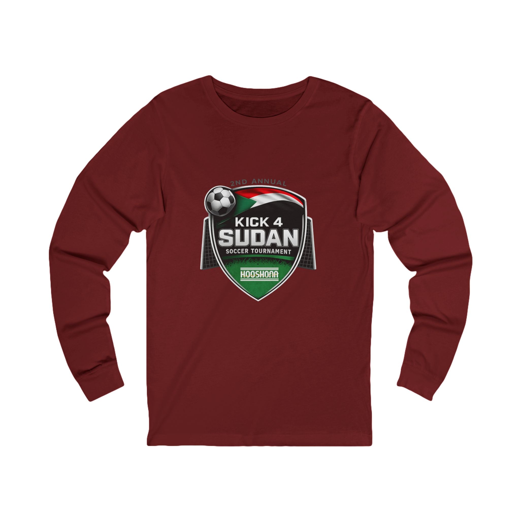 Kick 4 Sudan Victory Shield Long Sleeve Tee