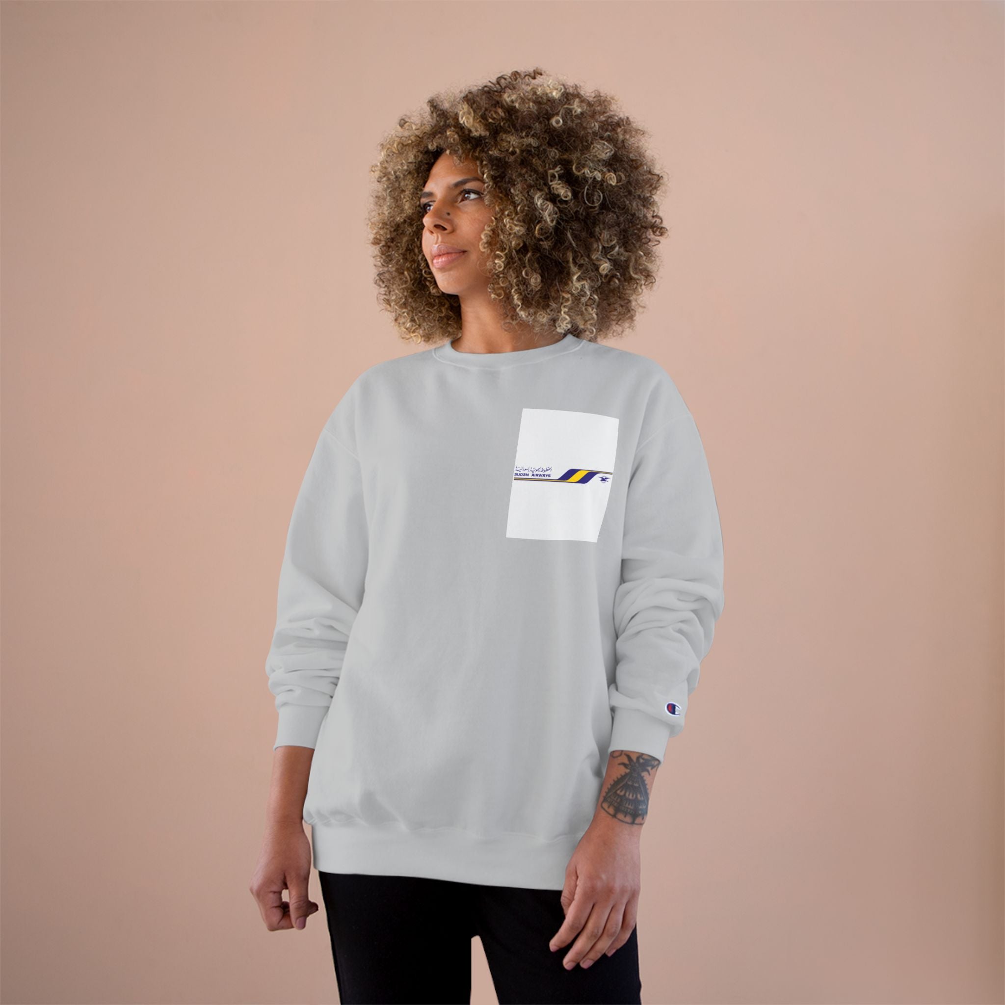 Sudan Airways Khartoum Cities Typography Champion Sweatshirt