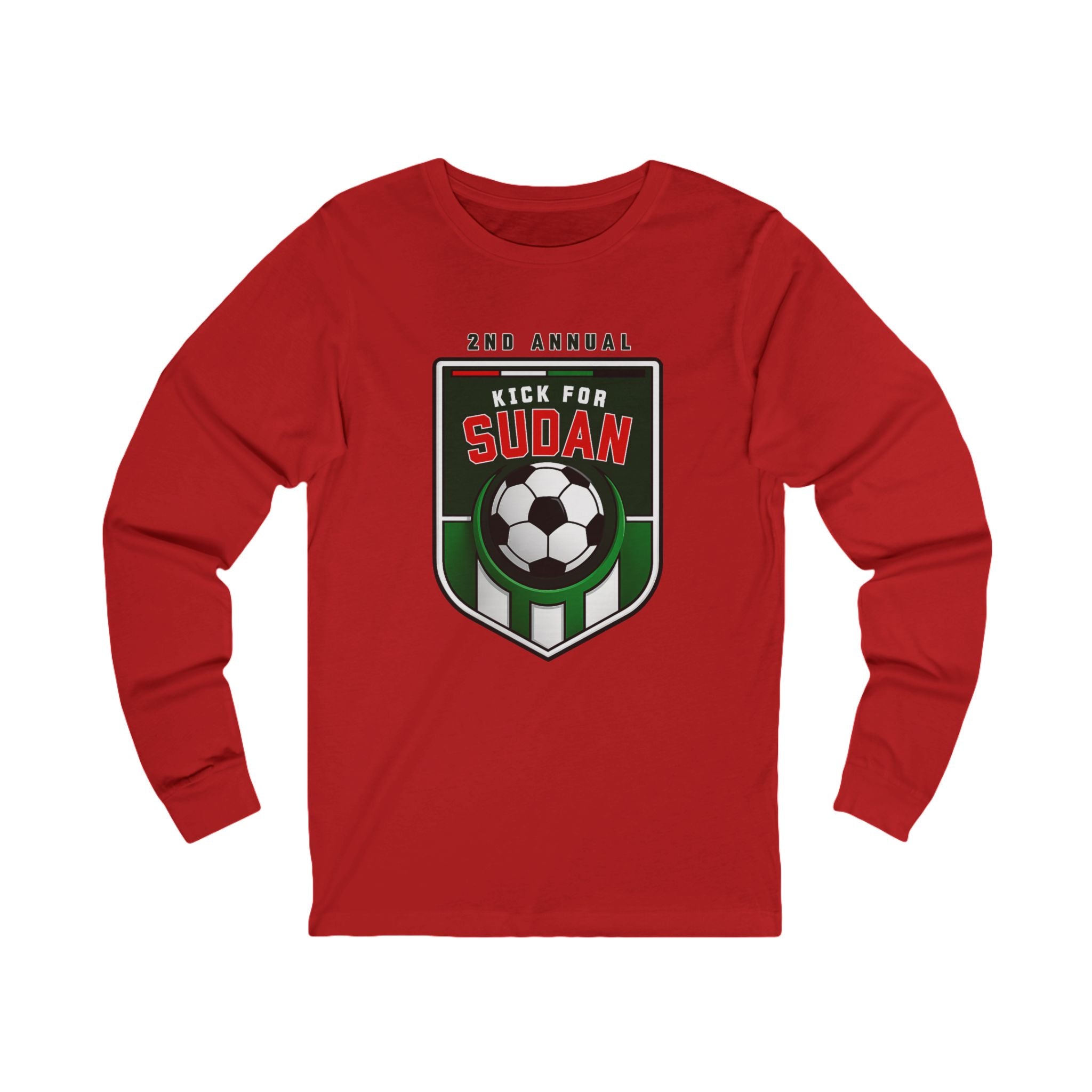 Kick 4 Sudan Victory Shield Long Sleeve Tee