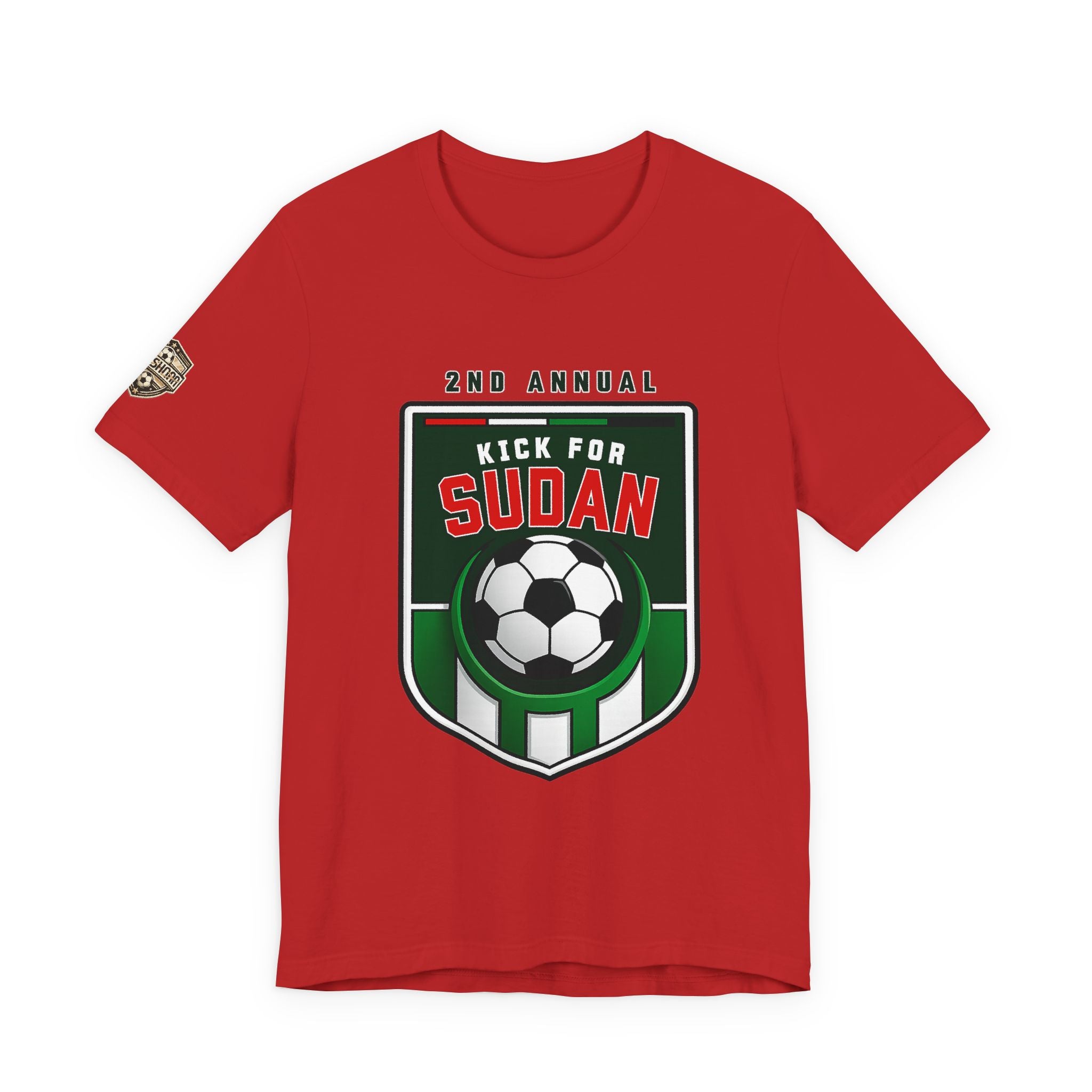 Kick 4 Sudan Victory Shield  Short Sleeve Tee