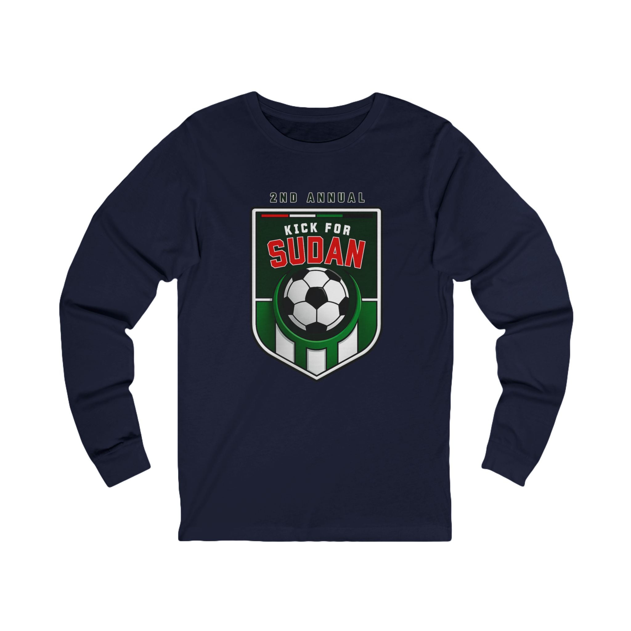 Kick 4 Sudan Victory Shield Long Sleeve Tee