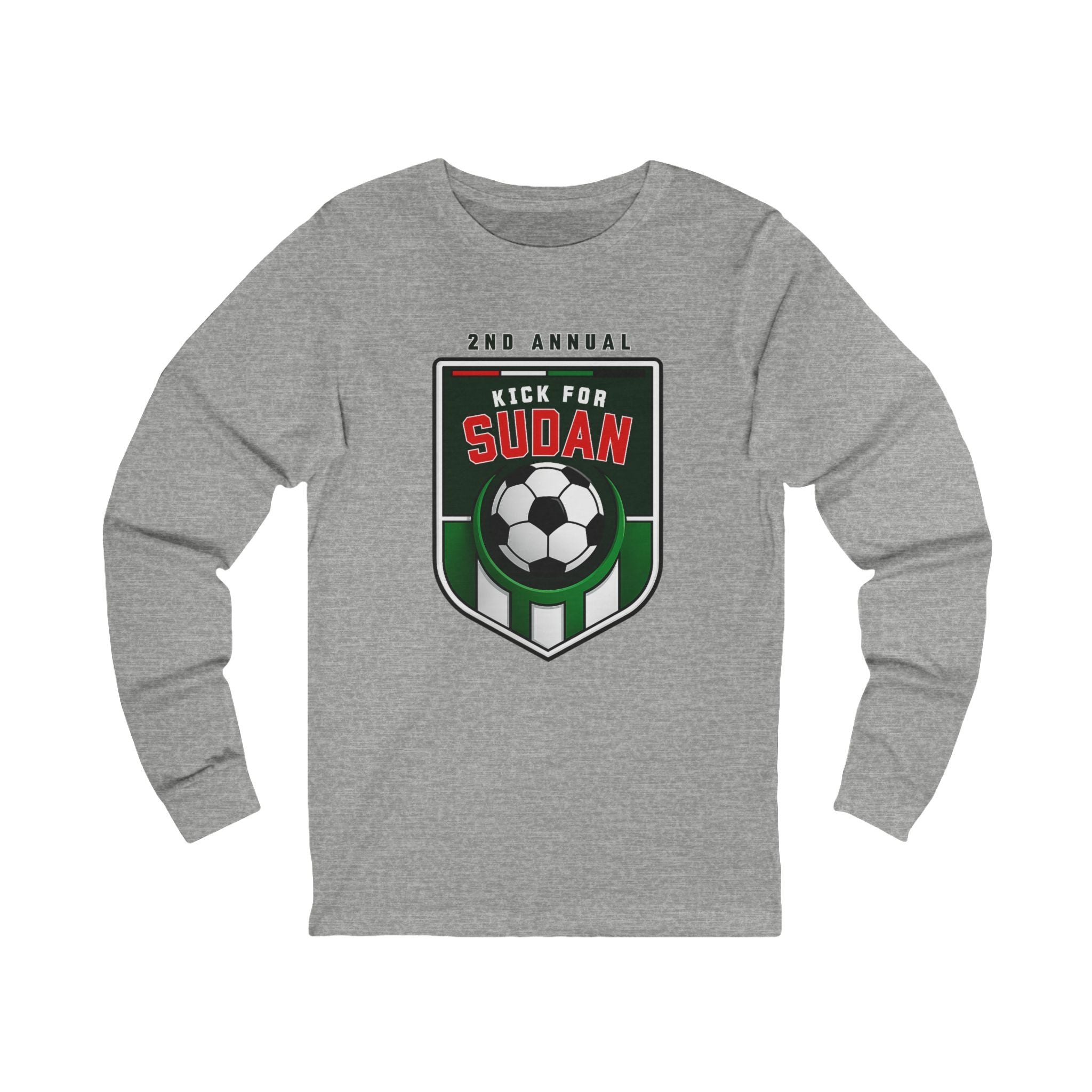 Kick 4 Sudan Victory Shield Long Sleeve Tee